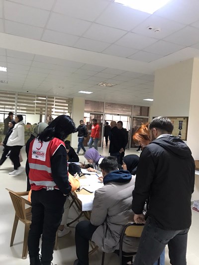 RTEÜ Fen Edebiyat Fakültesi Kan Bağışı Etkinliği